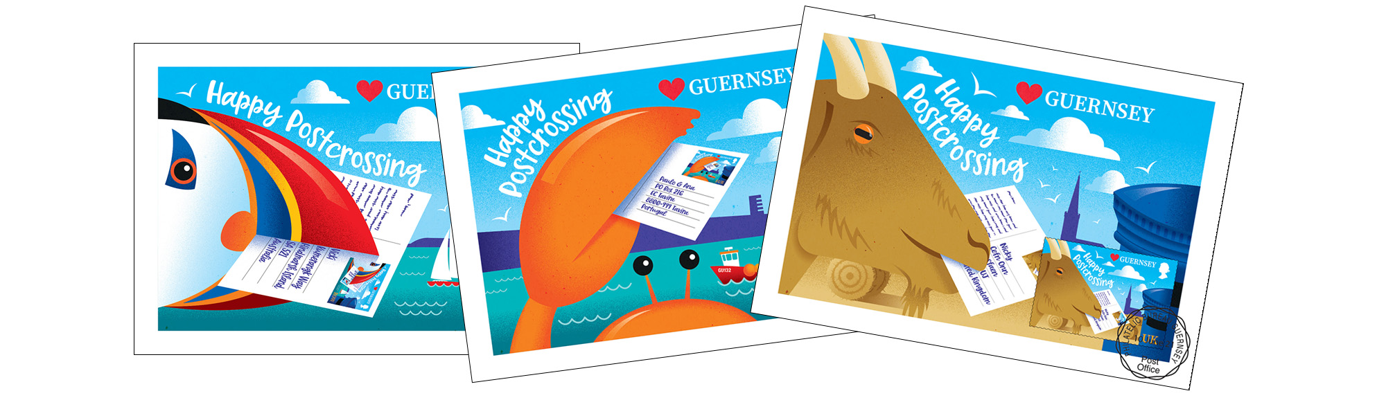 Set of 3 Maxi Postcards